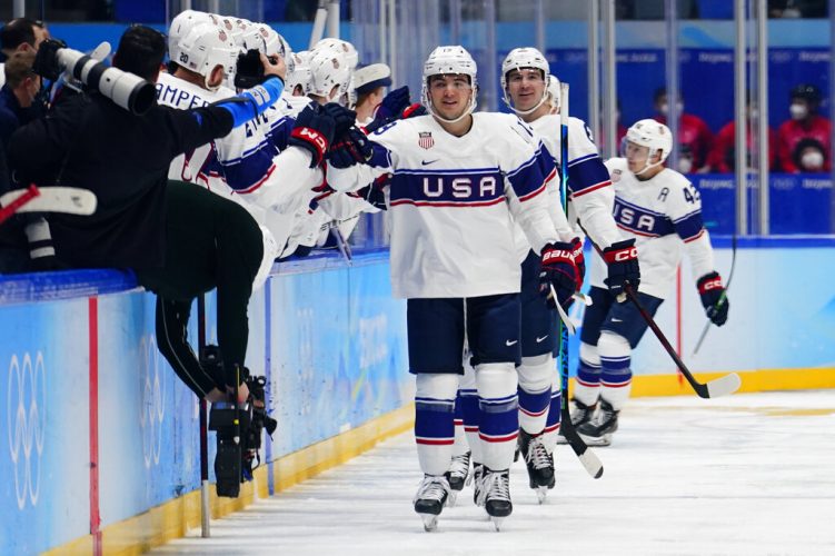 Young US hockey team beats Canada to start Olympics 2-0